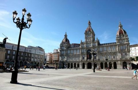 Apartamento En Pleno Centro Appartement A Coruña Buitenkant foto
